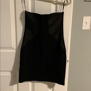 Theory strapless mini dress